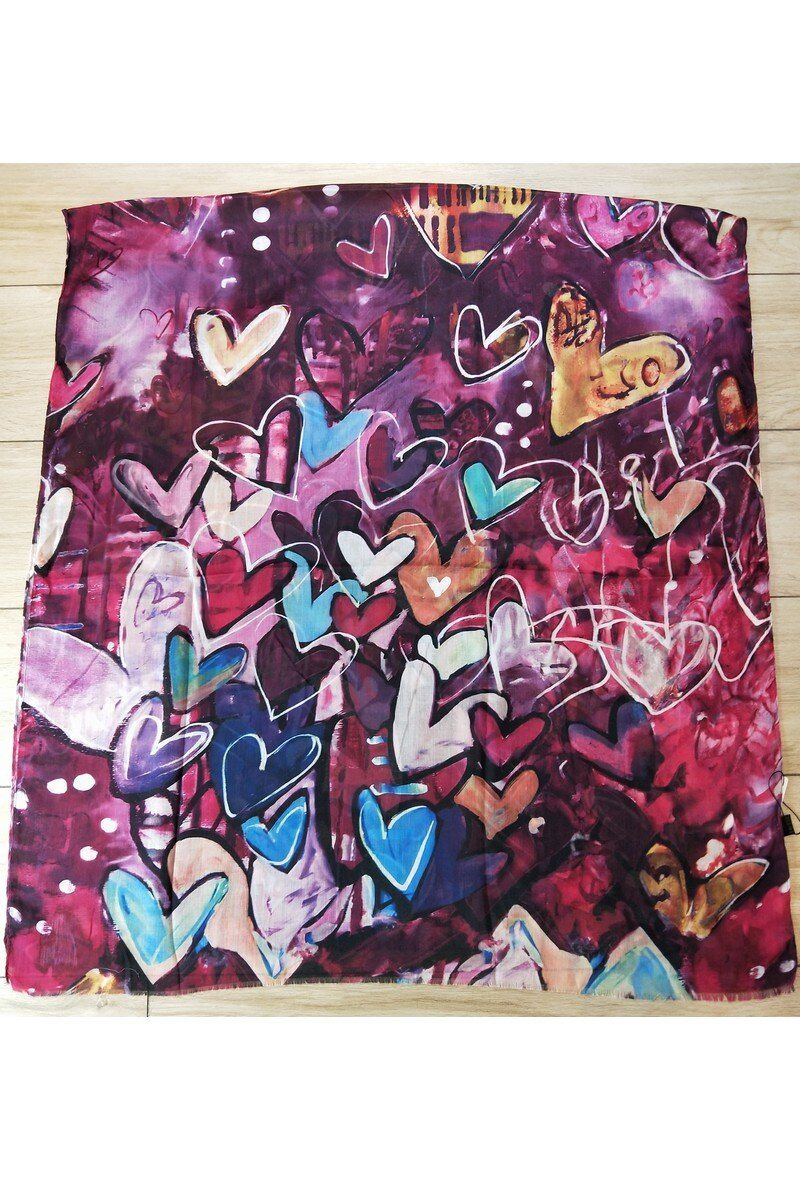 House of Smits Shawl hart multicolor pfwxc26080