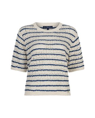 Red Button Trui km Jolene stripe jeansblue SRB4950