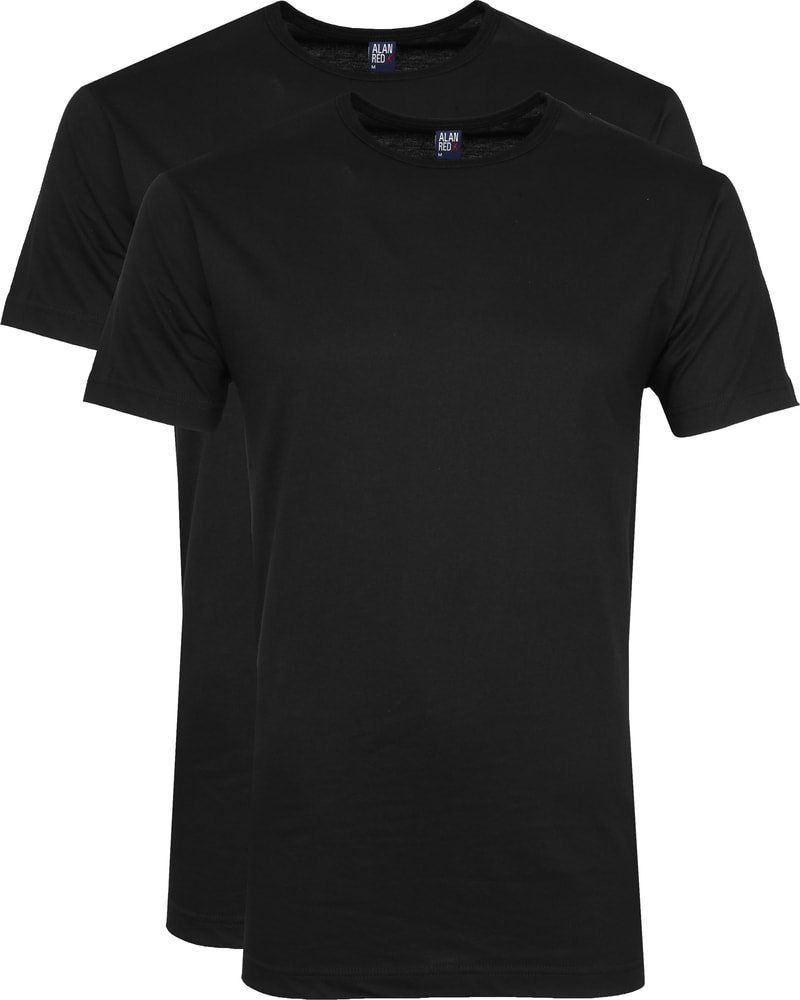 Alan Red T-shirt km Derby zwart 6672/2