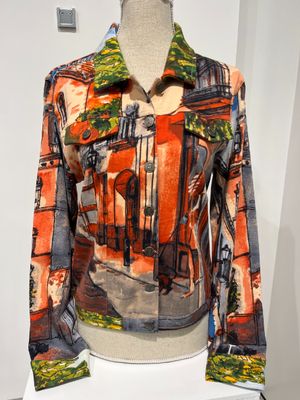 Orientique Jacket ponte zalm 23101