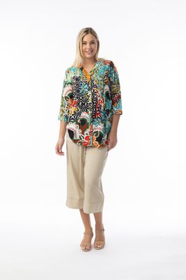 Orientique Blouse print oranje 62756