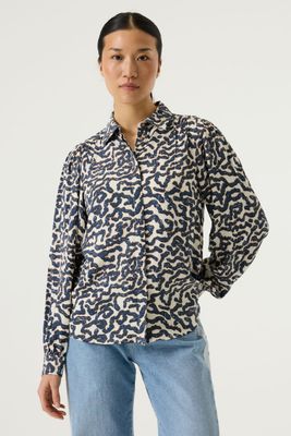 Garcia Blouse print off white O260031