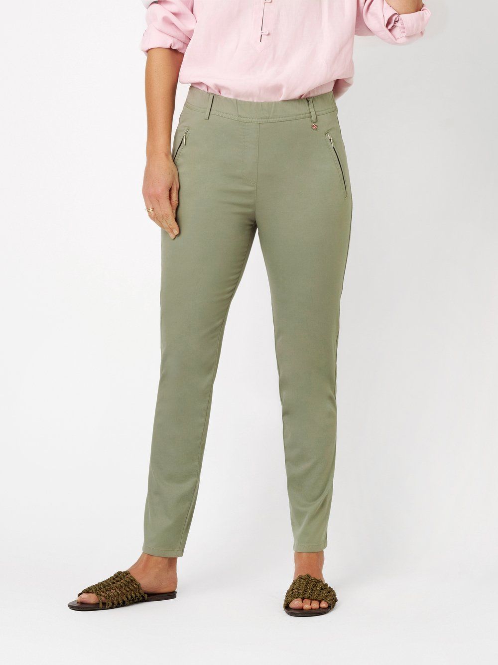 Relaxed by Toni Broek Alice zip 7/8 Sage 22-08/2800-79