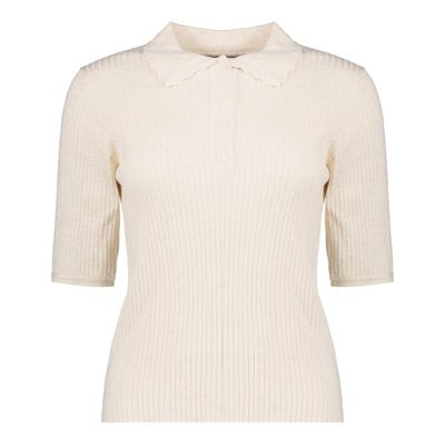 Geisha Pull polo light sand 64061-14