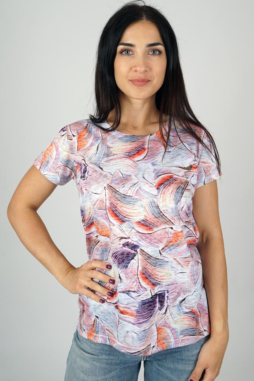 Smisses T-shirt print oranje k31287