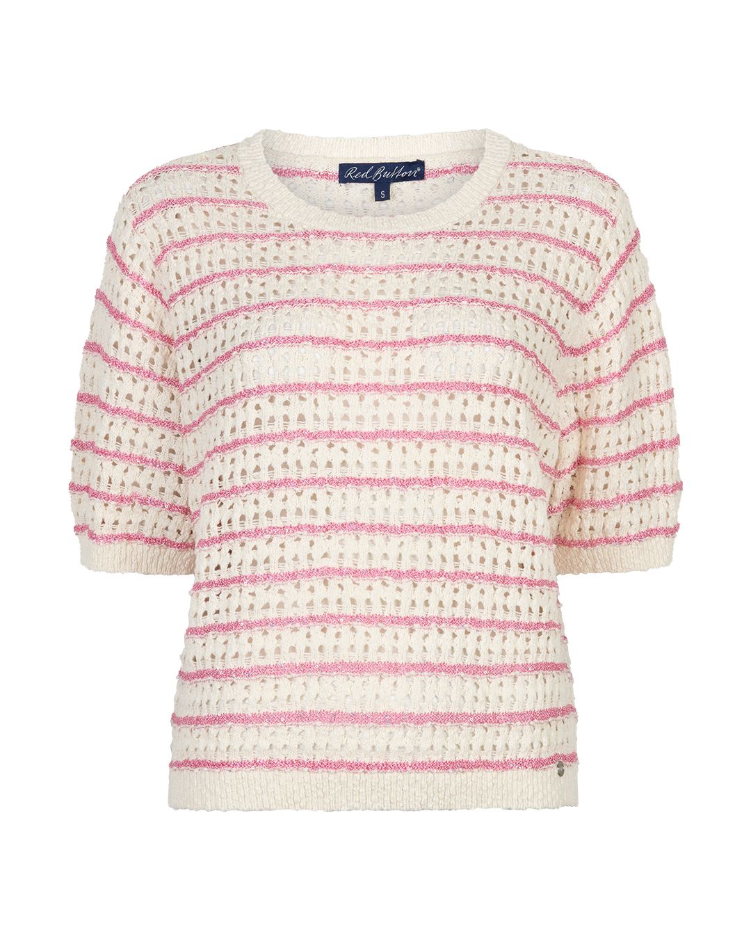 Red Button Trui km Jolene stripe Pink SRB4950