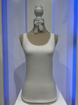 Smisses top kant katoen offwhite k32205