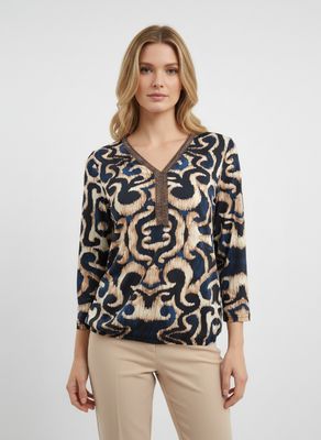 Batida Blouson 3/4m marine 2385