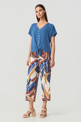 Batida Broek gaucho blauw 2449