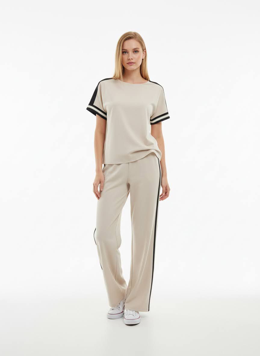 Batida Broek sweat ecru 2498