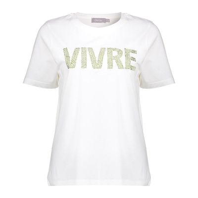 Geisha T-shirt vivre off-white 62069-24