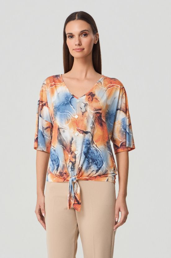 Batida Blouson print oranje 2386