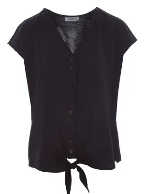 Batida Knoop blouse zwart 2486