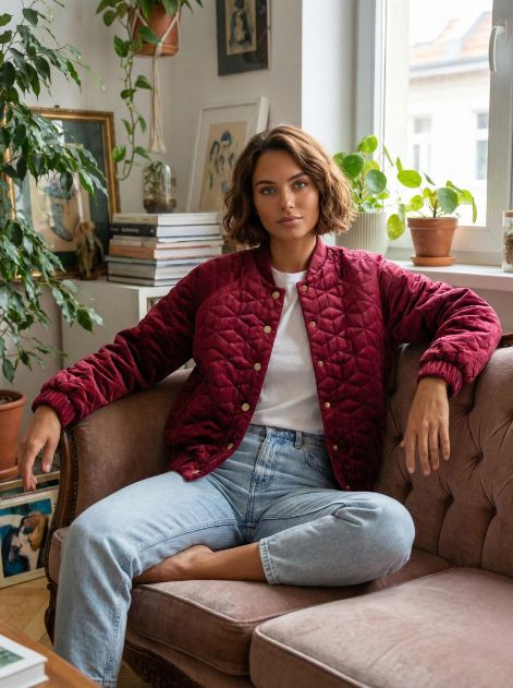 House of Smits Jasje Cherry velvet bordeaux pfij24673