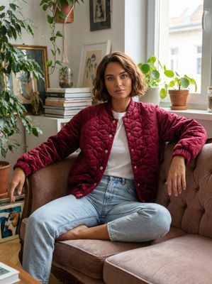 House of Smits Jasje Cherry velvet bordeaux pfij24673