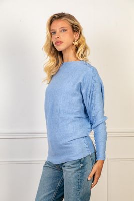 House of Smits Pull Ribby lavendel ef336