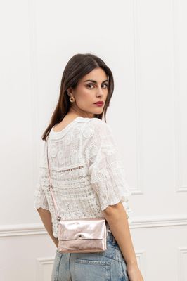 House of Smits Tas metallic rose efqm0315