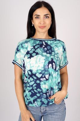 Smisses T-shirt print blauw k31145