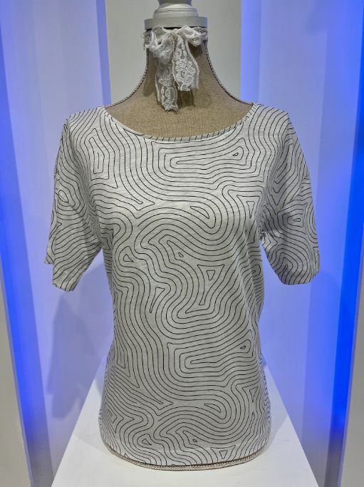 Smisses T-shirt print katoen offwhite k32505