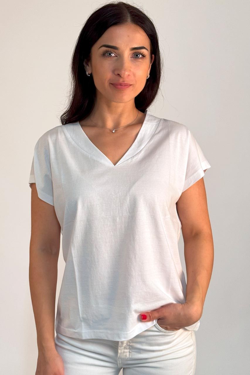 Smisses T-shirt vh katoen wit k31108