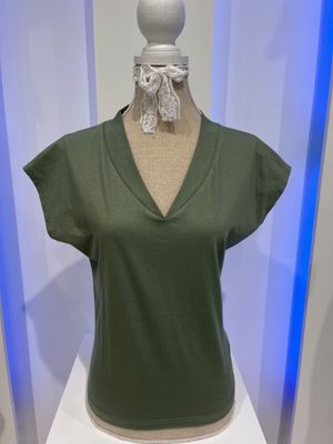 Smisses T-shirt vh katoen khaki k31108