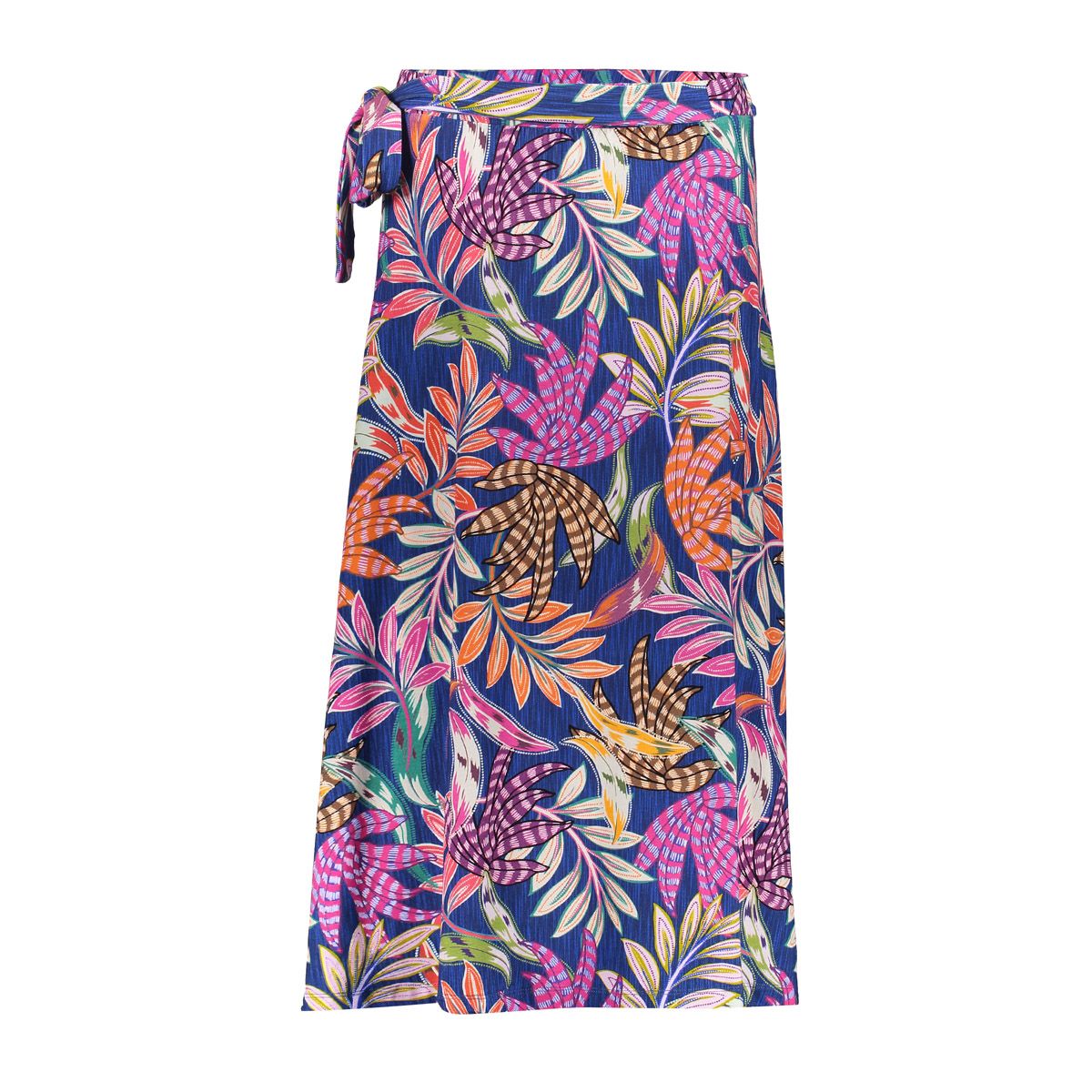 Geisha Skirt long jersey AOP blue 66070-60 JILL