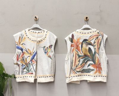 House of Smits Gilet stripe multi pf663y