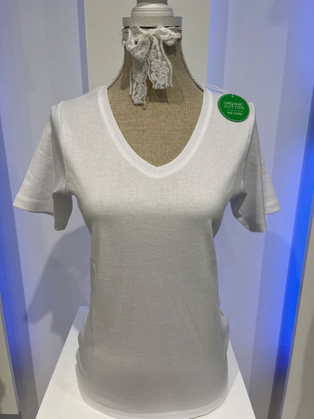 Smisses T-shirt km 100% katoen vh wit xk31300vh