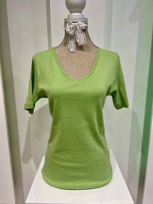 Smisses T-shirt km 100% katoen vh lime xk31300vh
