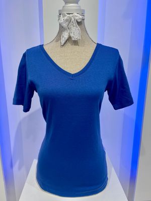 Smisses T-shirt km 100% katoen vh kobalt xk31300vh