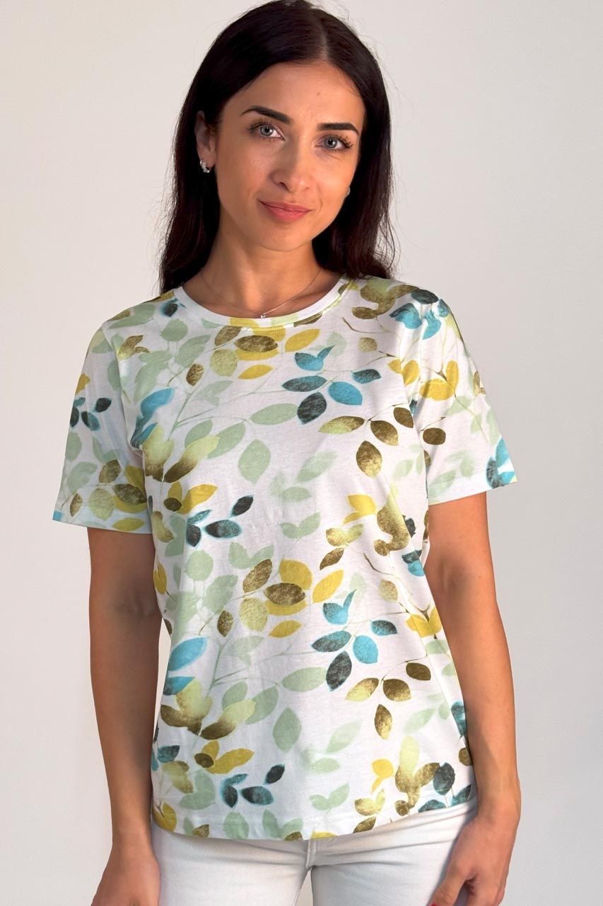 Smisses T-shirt print olijf k32530