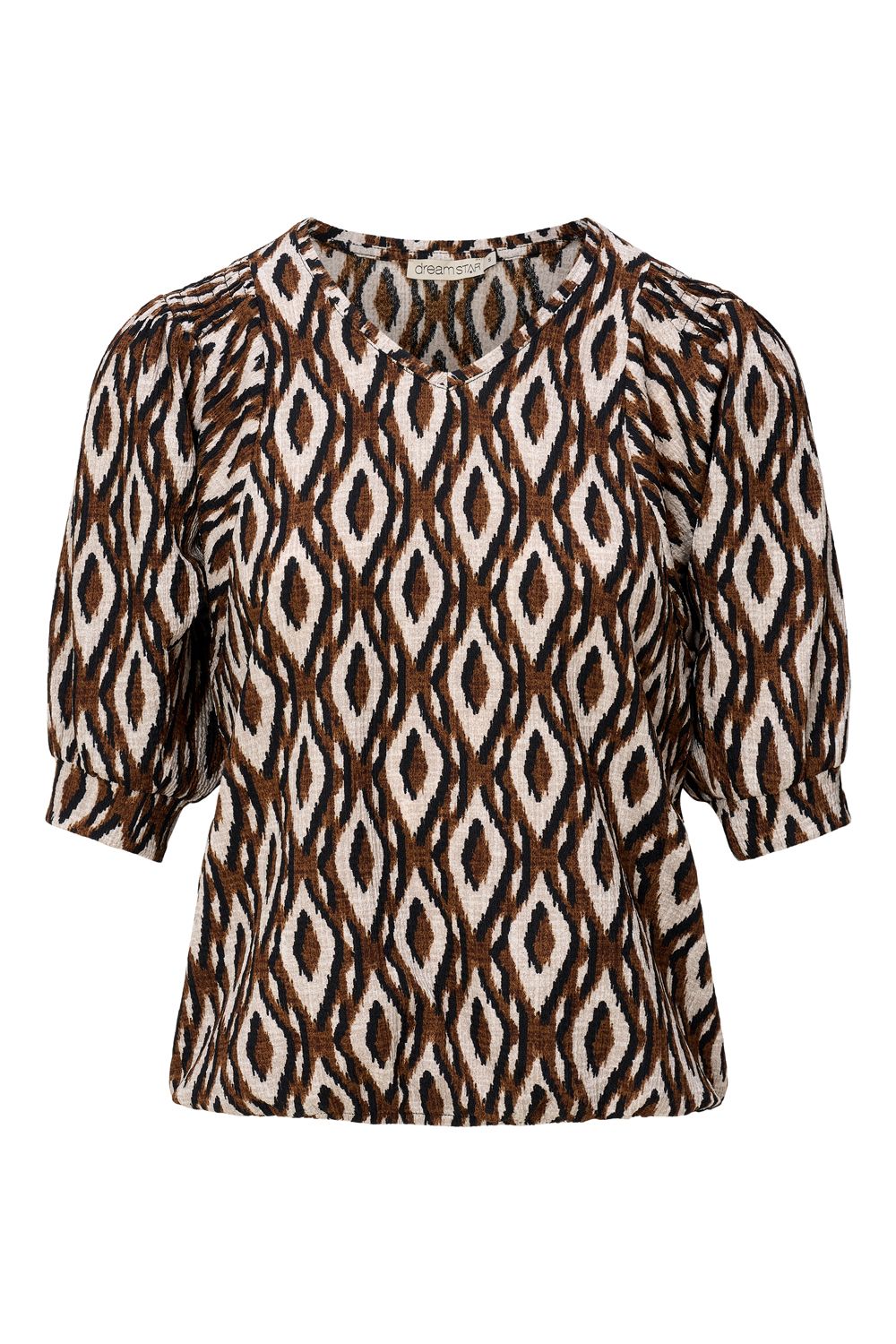 Dreamstar Blouson crinkle Bruin-Ivoor  Imagine