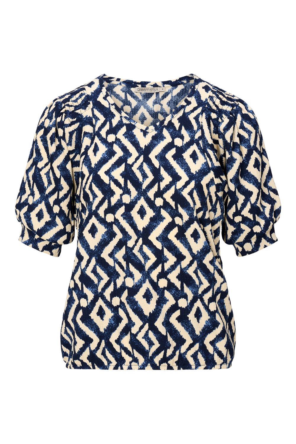 Dreamstar Blouson crinkle Indigo-Ivoor Imagine