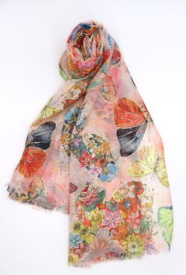 House of Smits Shawl vlinders oranje pf214287