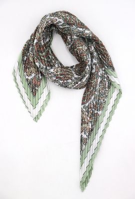 House of Smits Shawl smal plisse mint pfsq2502