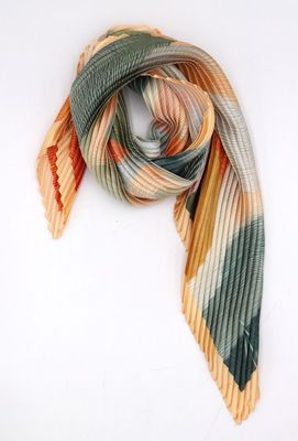 House of Smits Shawl smal plisse beige pfsq2651