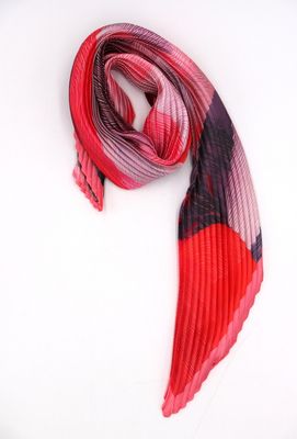 House of Smits Shawl smal plisse fuchsia pfsq2651
