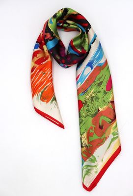House of Smits Shawl smal rood pfsq2501