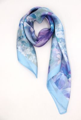 House of Smits Shawl smal blauw pfsq2613