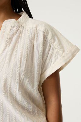 Garcia Blouse shirt katoen turtledove Q260035