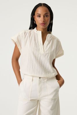 Garcia Blouse shirt katoen turtledove Q260035