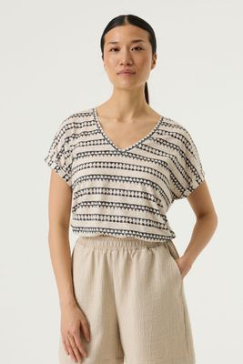Garcia T-shirt streep whitecap R260209
