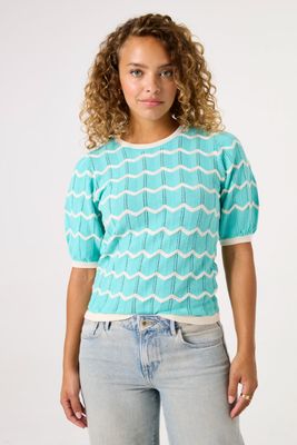 Garcia ladies pullover clear ocean D50044