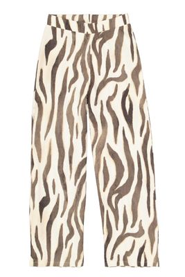 Garcia Broek crinkle print turtledove Q260110