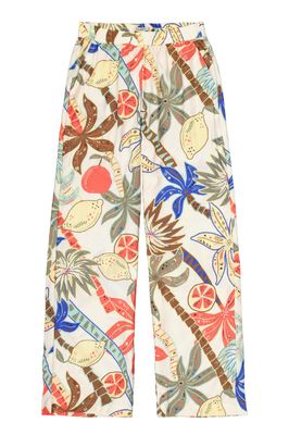 Garcia Broek crinkle print turtledove R260310