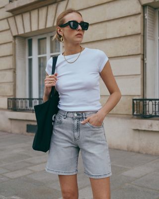 House of Smits Short Cyria wide leg grijs pfpe7108