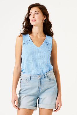 Garcia Top bleu F50022