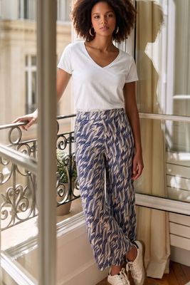 House of Smits Broek gaucho blauw pfp010