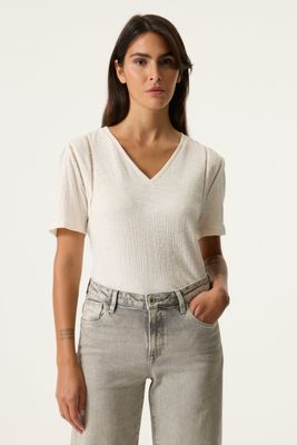 Garcia T-shirt km ecru N260207
