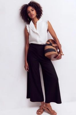 House of Smits Broek gaucho uni zwart pfp010u